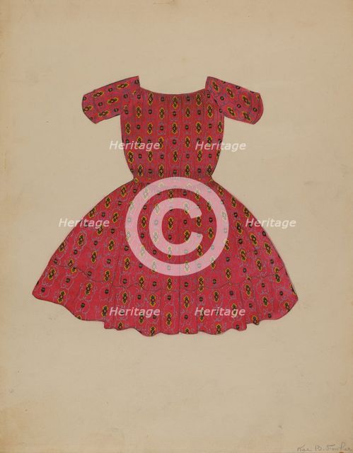 Child's Dress, c. 1936. Creator: Catherine Fowler.