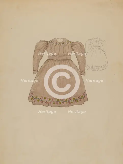 Child's Dress, c. 1936. Creator: Dorothy Gernon.