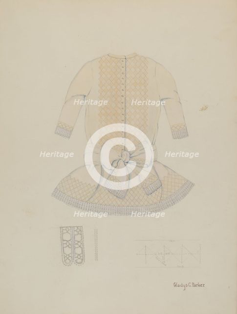Child's Dress, c. 1936. Creator: Gladys C. Parker.