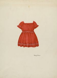 Child's Dress, c. 1936. Creator: Gladys C. Parker