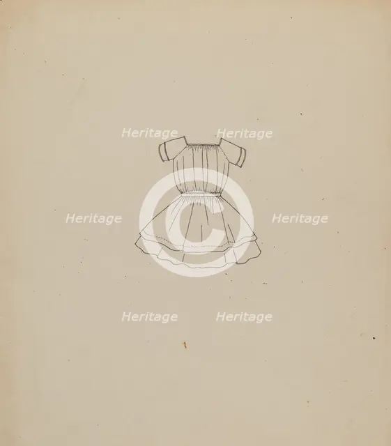 Child's Dress, c. 1936. Creator: Irene Lawson.