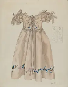 Child's Dress, c. 1936. Creator: Mary E Humes