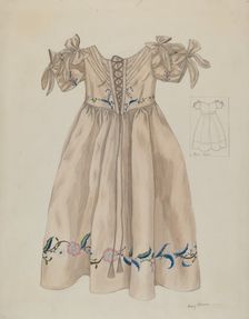 Child's Dress, c. 1936. Creator: Mary E Humes