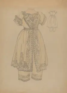 Child's Dress, c. 1936. Creator: Melita Hofmann