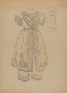 Child's Dress, c. 1936. Creator: Melita Hofmann