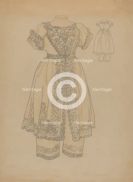 Child's Dress, c. 1936. Creator: Melita Hofmann.