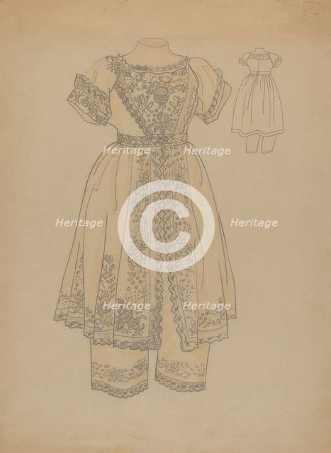 Child's Dress, c. 1936. Creator: Melita Hofmann.