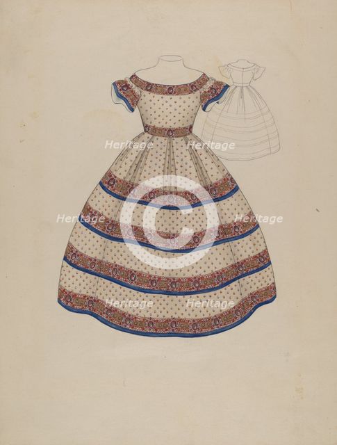 Child's Dress, c. 1936. Creator: Melita Hofmann.