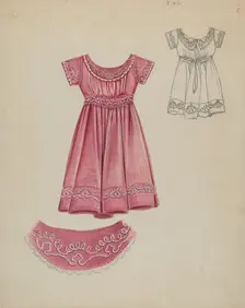 Child's Dress, c. 1937. Creator: Al Curry