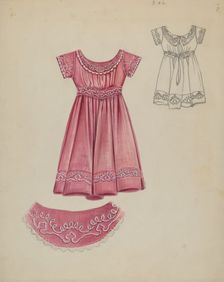 Child's Dress, c. 1937. Creator: Al Curry