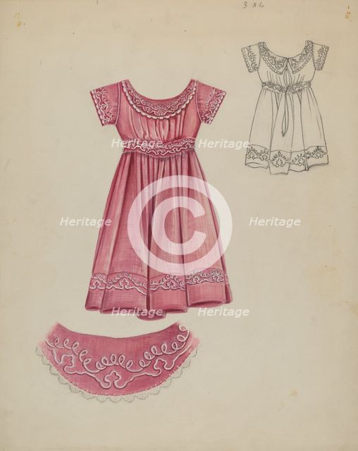 Child's Dress, c. 1937. Creator: Al Curry.