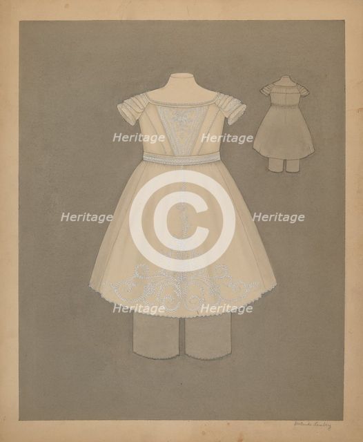 Child's Dress, c. 1937. Creator: Gertrude Lemberg.