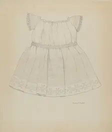 Child's Dress, c. 1937. Creator: Gladys C. Parker