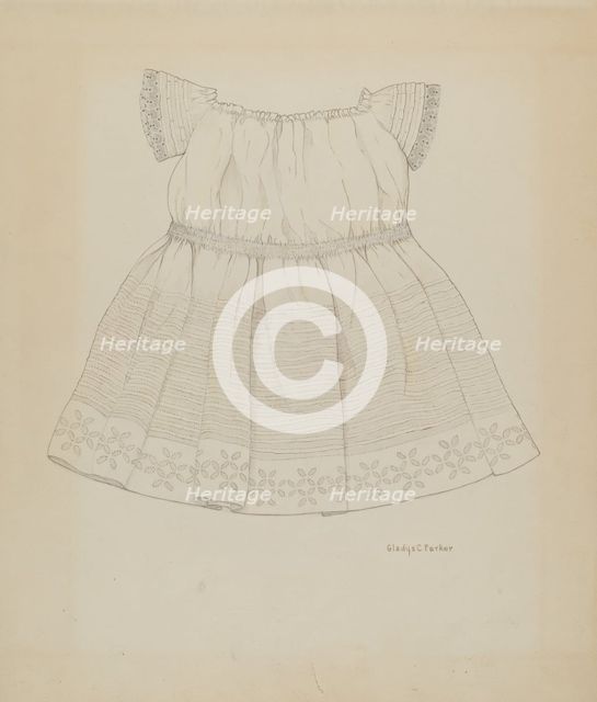 Child's Dress, c. 1937. Creator: Gladys C. Parker.