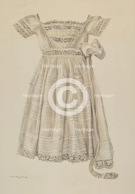 Child's Dress, c. 1937. Creator: Hans Mangelsdorf.