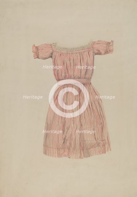 Child's Dress, c. 1937. Creator: Lucien Verbeke.