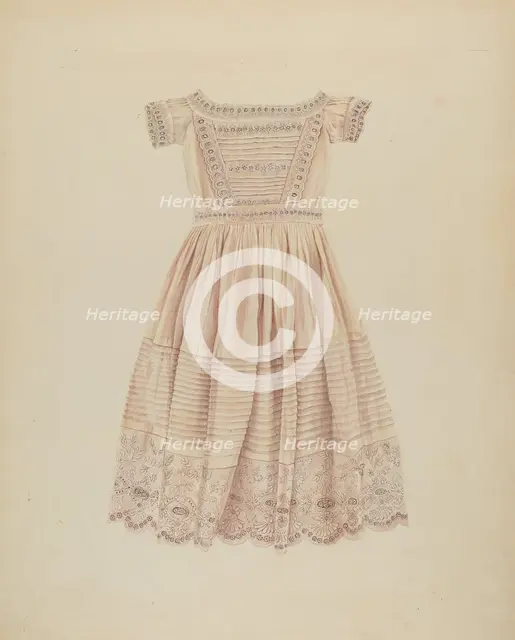 Child's Dress, c. 1937. Creator: Lucien Verbeke.