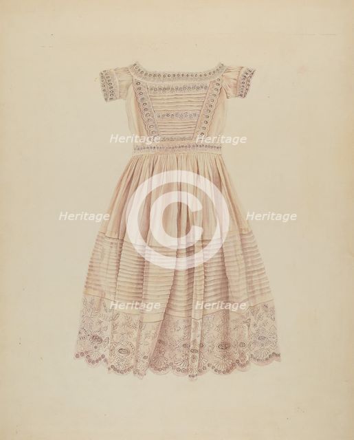 Child's Dress, c. 1937. Creator: Lucien Verbeke.