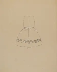 Child's Dress, c. 1937. Creator: Mae A. Clarke