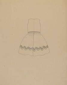 Child's Dress, c. 1937. Creator: Mae A. Clarke
