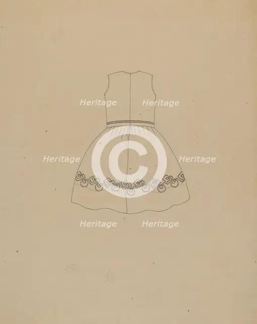 Child's Dress, c. 1937. Creator: Mae A. Clarke.