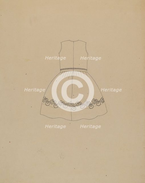 Child's Dress, c. 1937. Creator: Mae A. Clarke.