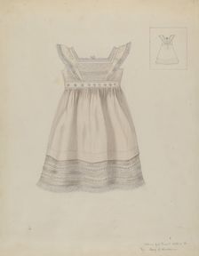 Child's Dress, c. 1937. Creator: Mary E Humes