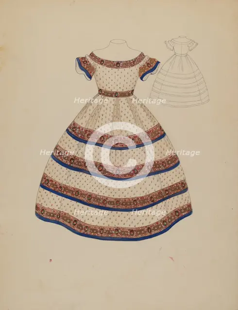 Child's Dress, c. 1937. Creator: Marie Mitchell.
