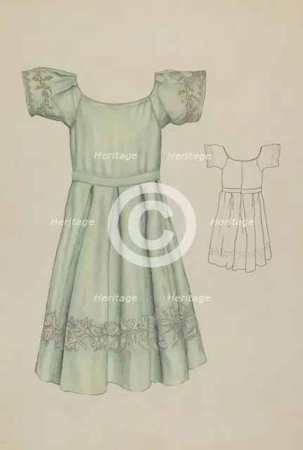 Child's Dress, c. 1937. Creator: Ray Price.