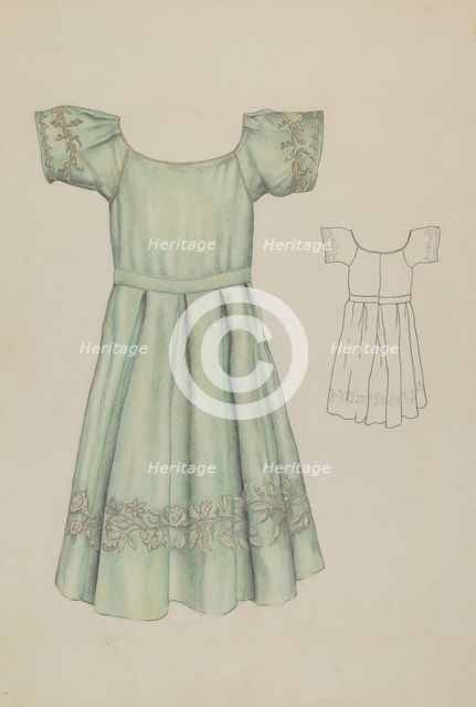 Child's Dress, c. 1937. Creator: Ray Price.
