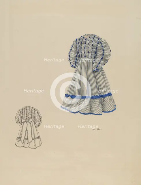 Child's Dress, c. 1937. Creator: Ray Price.