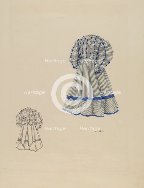 Child's Dress, c. 1937. Creator: Ray Price.