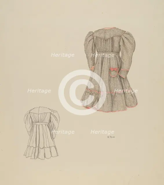 Child's Dress, c. 1937. Creator: Ray Price.