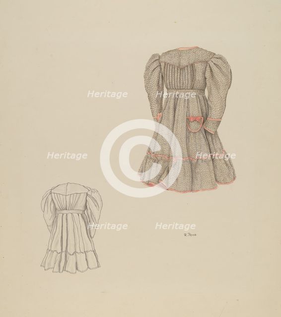 Child's Dress, c. 1937. Creator: Ray Price.