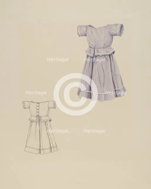 Child's Dress, c. 1937. Creator: Ray Price.