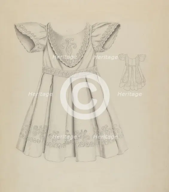 Child's Dress, c. 1937. Creator: Ray Price.