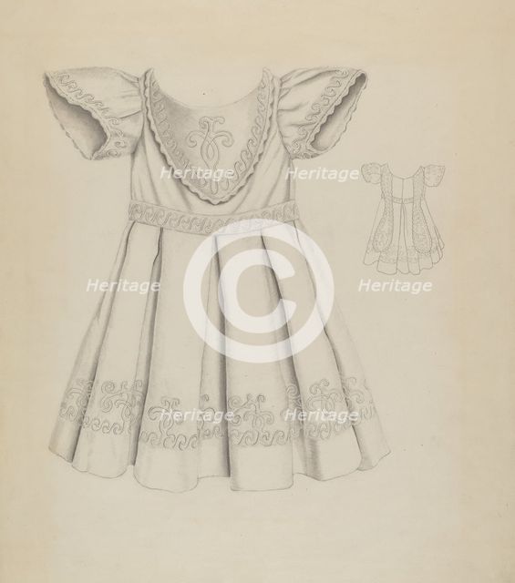 Child's Dress, c. 1937. Creator: Ray Price.