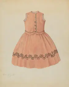 Child's Dress, c. 1937. Creator: Sara Garfinkel
