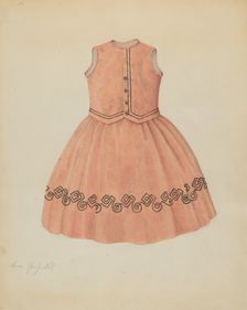 Child's Dress, c. 1937. Creator: Sara Garfinkel
