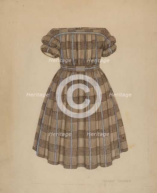 Child's Dress, c. 1938. Creator: Eleanor Gausser.