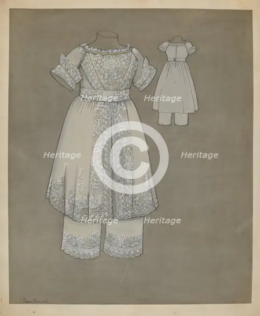 Child's Dress, c. 1938. Creator: Jean Peszel.