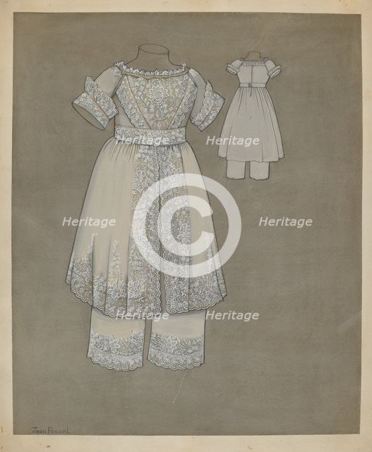 Child's Dress, c. 1938. Creator: Jean Peszel.