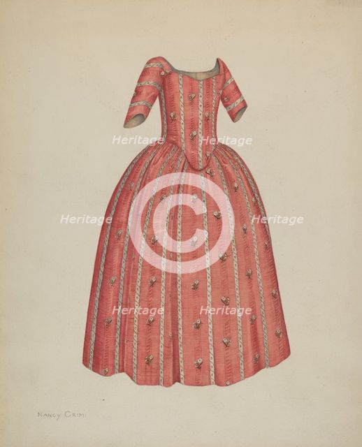 Child's Dress, c. 1938. Creator: Nancy Crimi.
