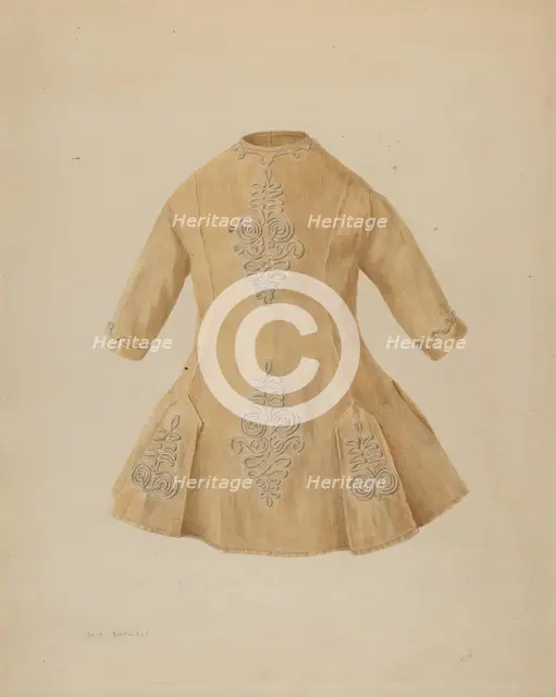 Child's Dress, c. 1938. Creator: Sara Garfinkel.