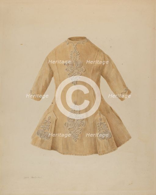 Child's Dress, c. 1938. Creator: Sara Garfinkel.