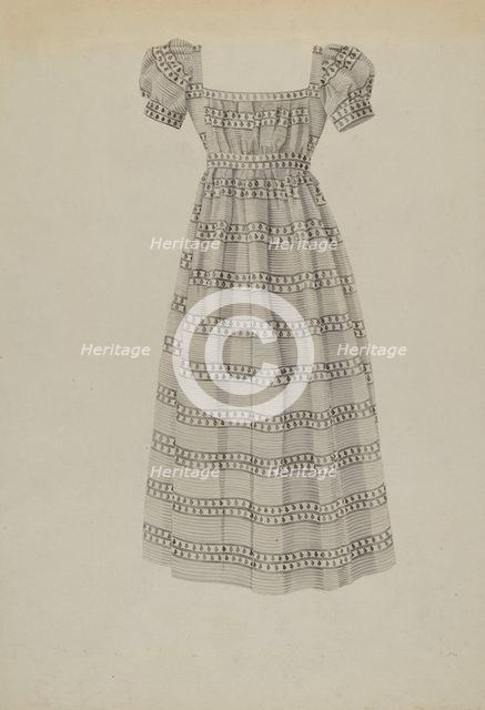 Child's Dress, c. 1939. Creator: Florence Grant Brown.