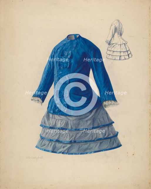 Child's Dress, c. 1940. Creator: Douglas Campbell.