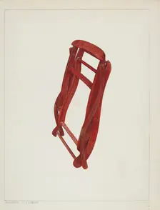 Child's Folding Chair, c. 1938. Creator: Magnus S. Fossum