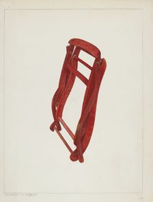 Child's Folding Chair, c. 1938. Creator: Magnus S. Fossum