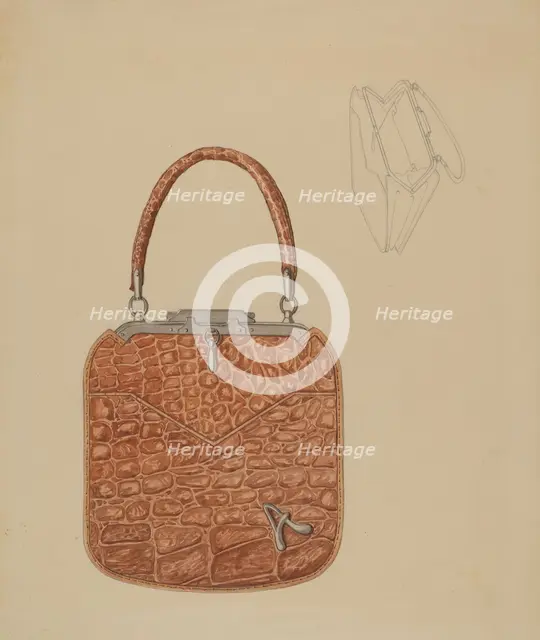 Child's Handbag, c. 1940. Creator: Gladys Cook.